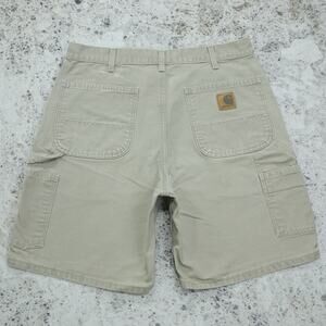 Vintage Y2K Carhartt B25 DES Desert Tan Carpenter Shorts 33x8.35